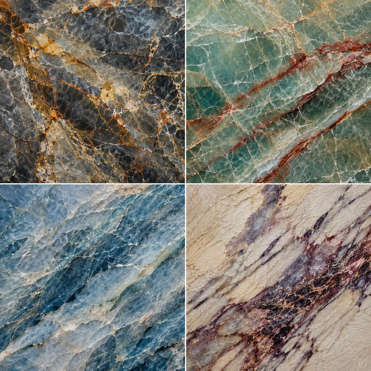 2-2 Colored & Exotic Quartzite vivid multi-coloured or veined exotic slab_6_11zon Image description