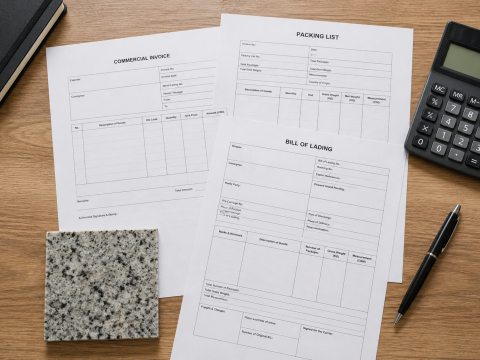 Natural stone pricing and export cost breakdown reference from Nirvan Exports