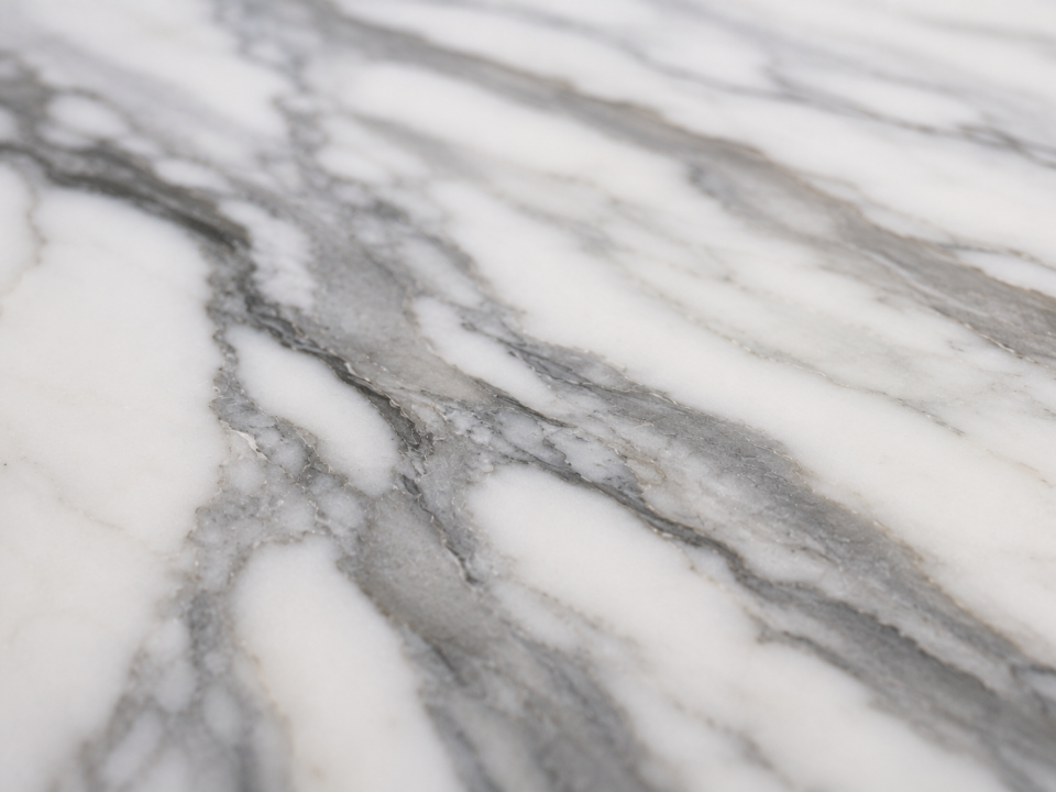 Close-up of natural marble veining patterns from Nirvan Exports quarry stock, India