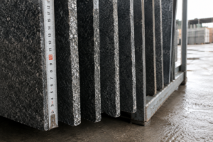 Granite slabs in different thicknesses ready for export from Nirvan Exports, India